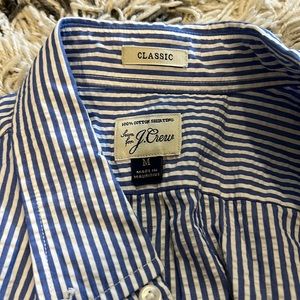 Perfect striped summer j crew short sleeve button down